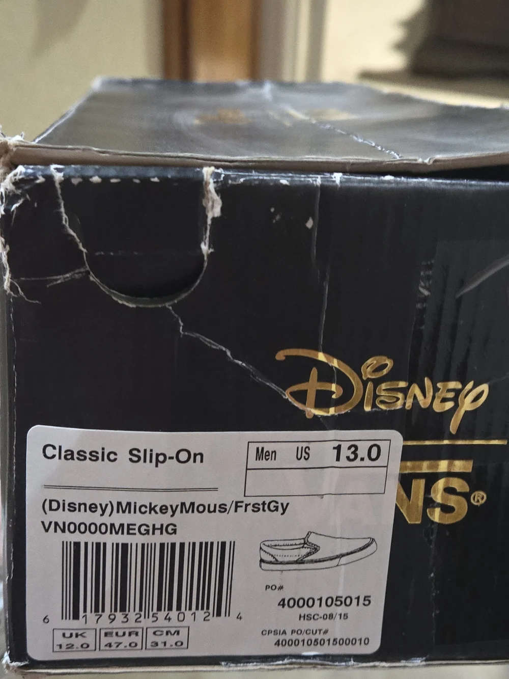 Vans x Disney Mickey Mouse Classic Slip-On - Gray/Multicolor